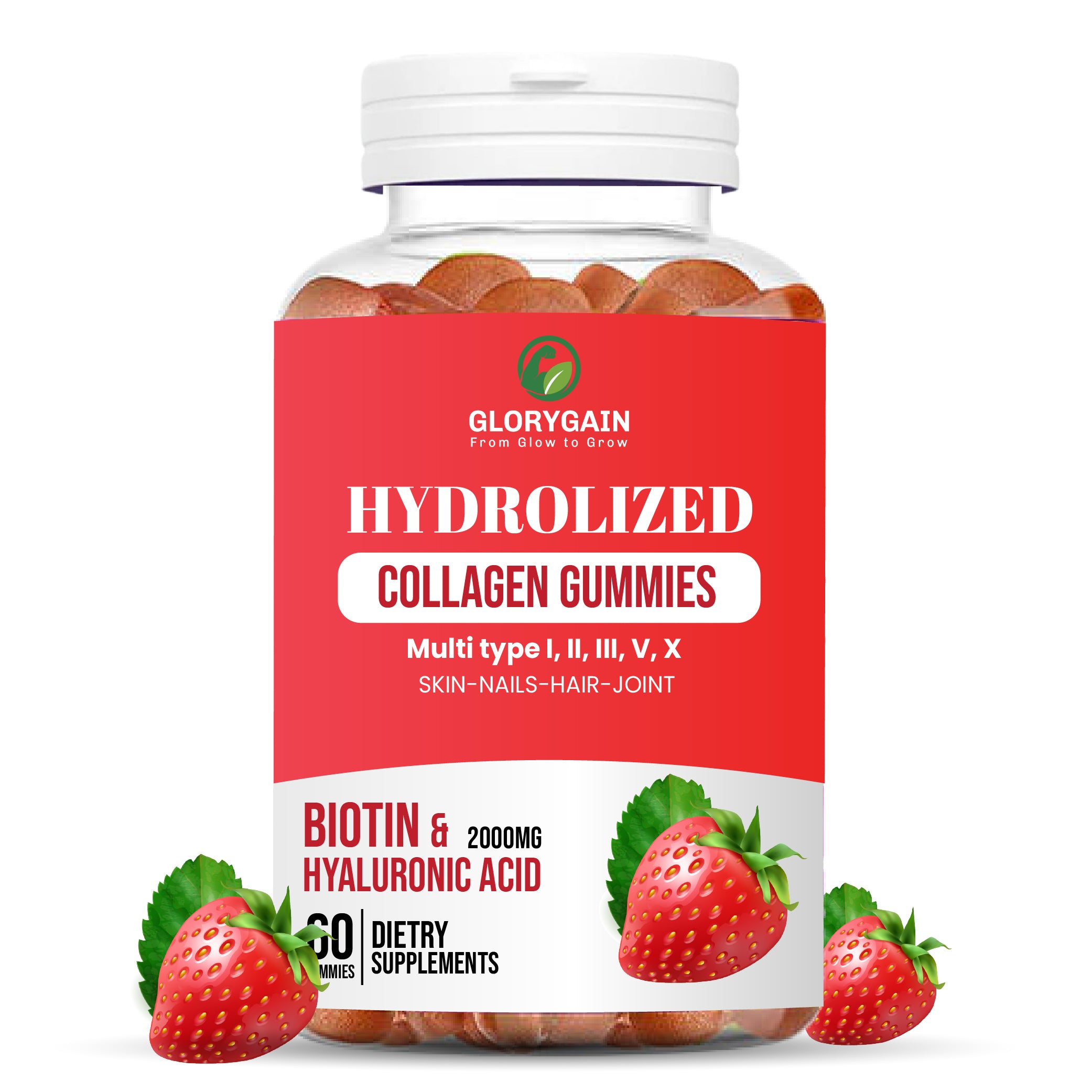 Collagen Gummies for Women – Sugar Free, Biotin, Vitamins & Multi-Type Support for Skin, Hair & Joints