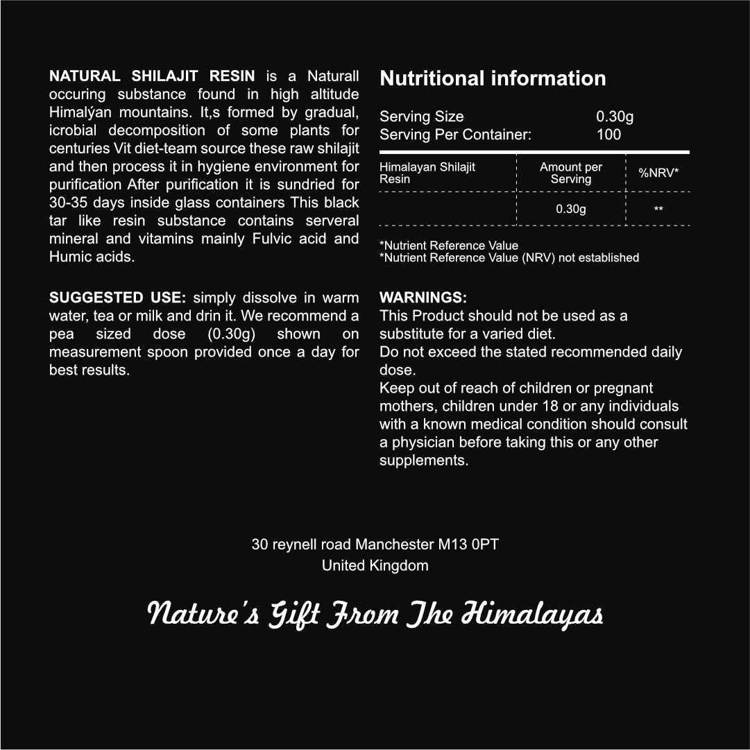 Pure Shilajit Resin – High Strength Supplement