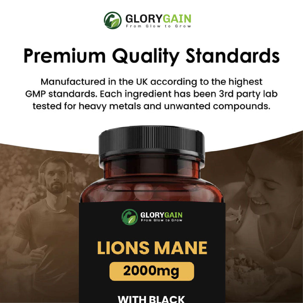 Lion’s Mane Tablets – Brain & Memory Support with Natural Nootropic Power