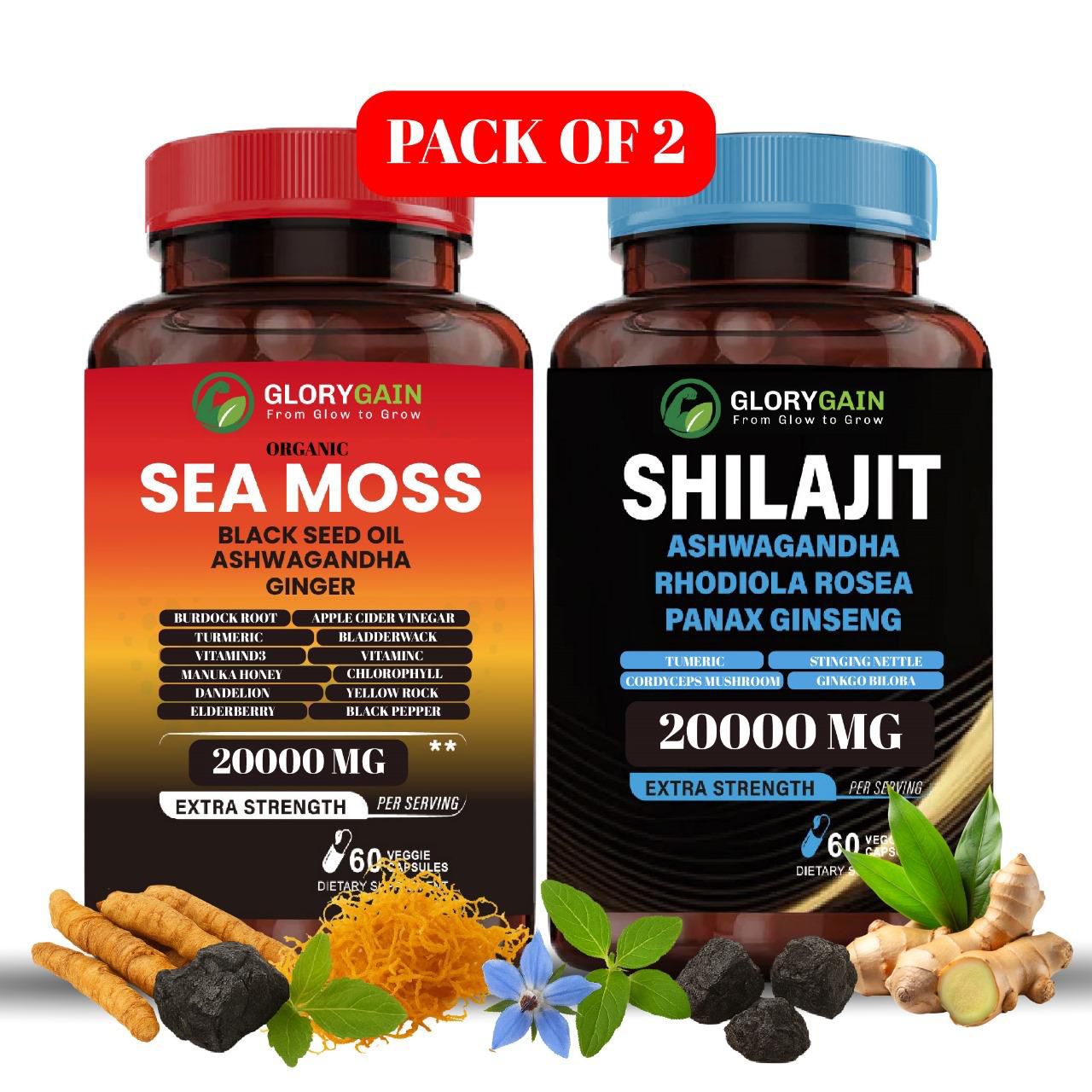 Sea Moss & Shilajit Supplement Bundle