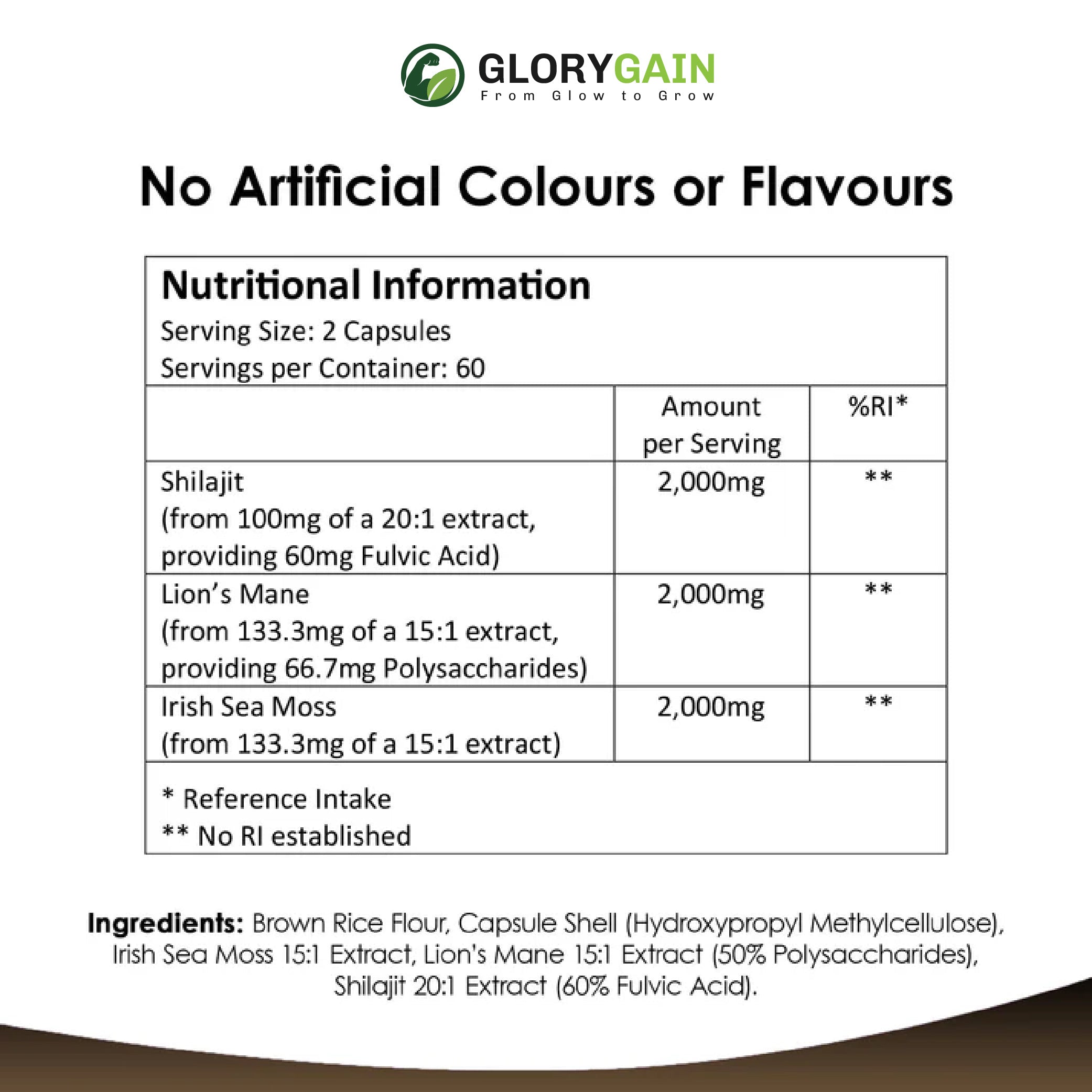 SEA MOSS Capsules – Natural Nootropic for Brain, Focus & Nerve Health