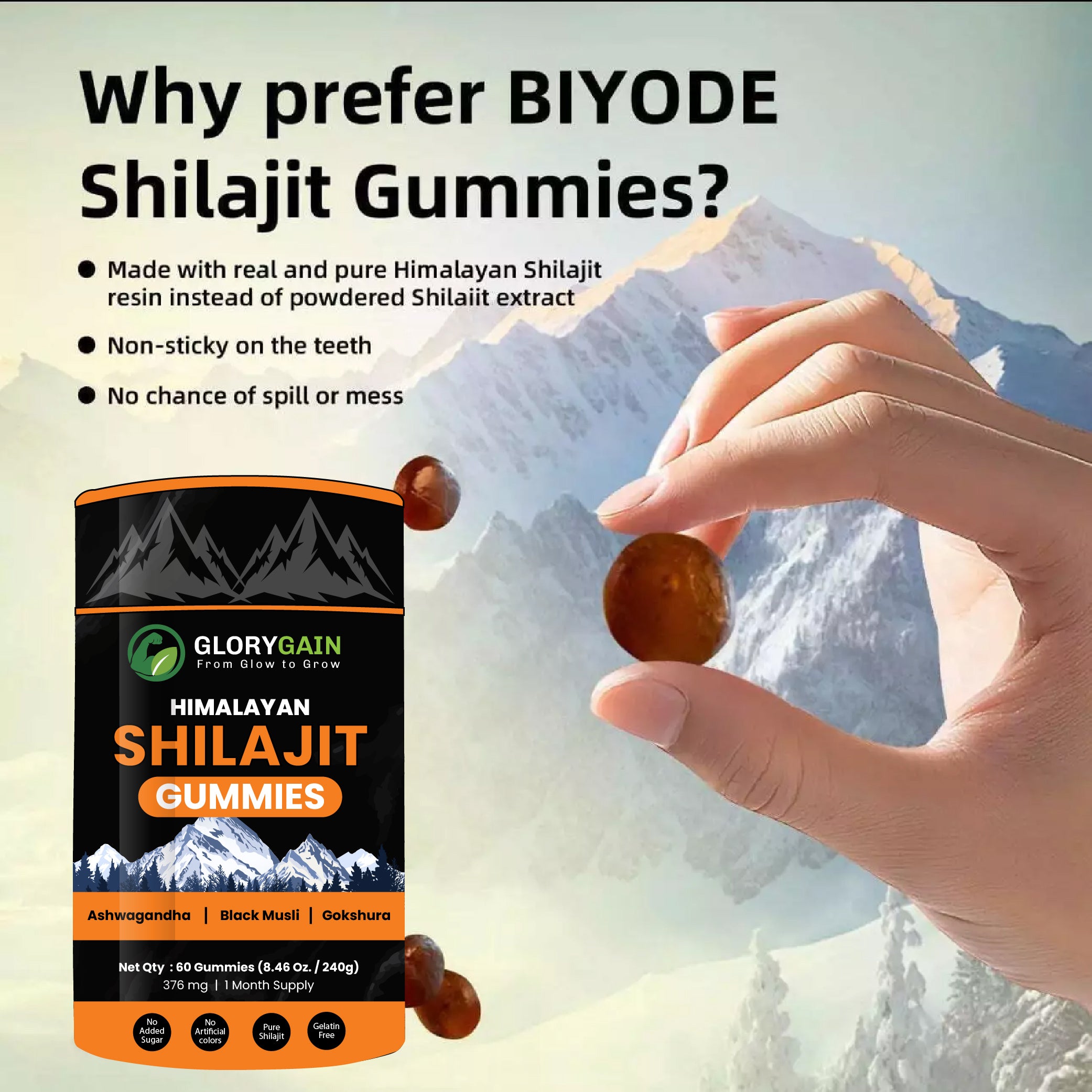 Shilajit Gold – 3000mg High Potency Himalayan Gummies