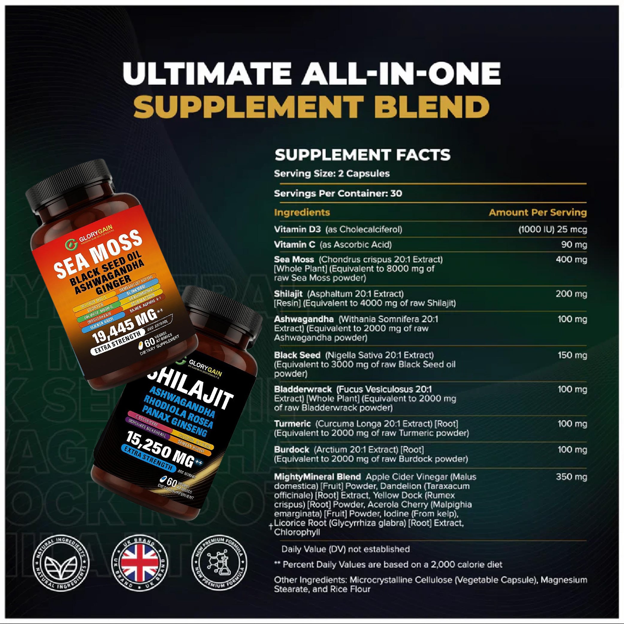 Sea Moss & Shilajit Supplement Bundle