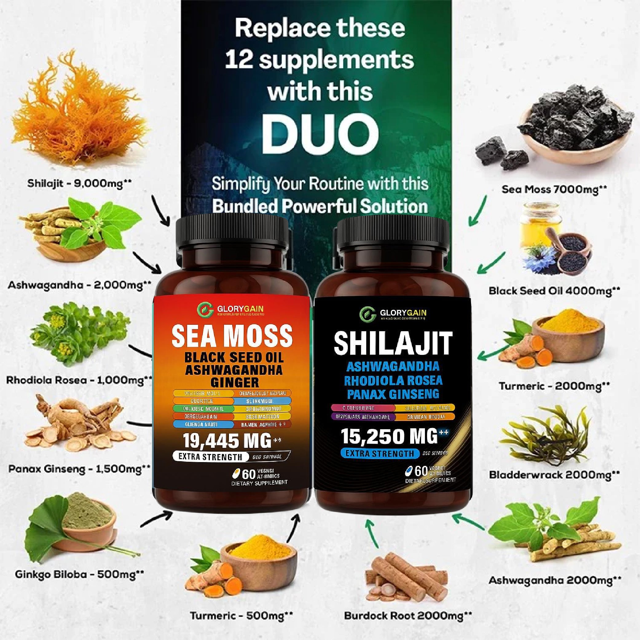 Sea Moss & Shilajit Supplement Bundle